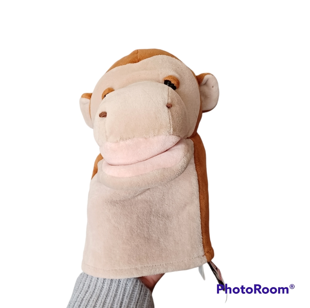✓Manhattan Toy Monkey Hand Puppet plush - Picture 1 of 12